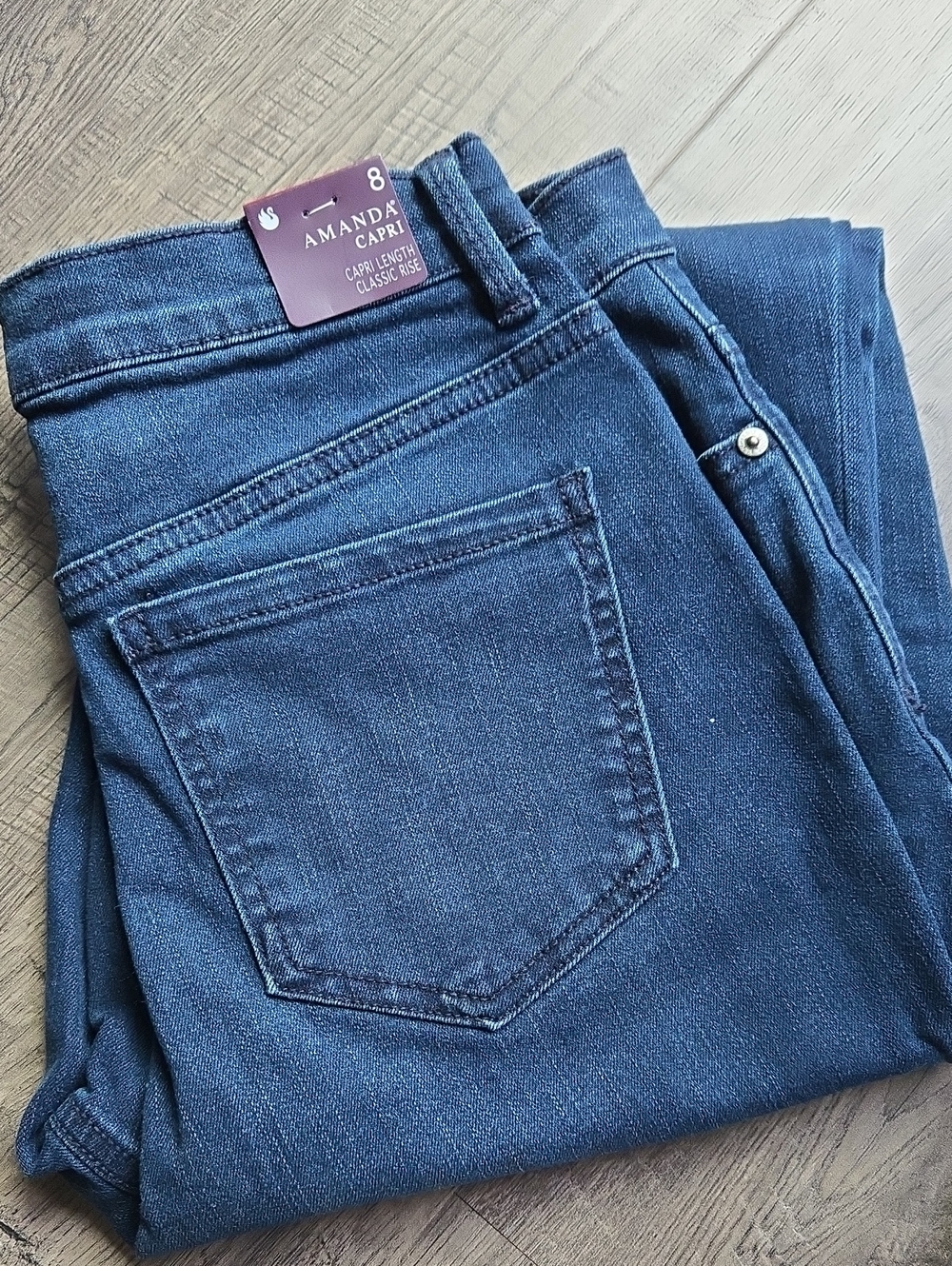 Amanda Capri Ankle Jeans for Women - Dark Blue